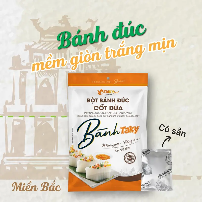Bột bánh đúc cốt dừa pha sẵn Tài Ký 250g có sẵn gói cốt dừa  – Hàng chính hãng 3