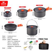 Gambar SPEEDS Alat Masak Camping 5in1 6 Orang Piknik Portable Serbaguna Dapur Mini Lengkap Outdoor Cooking 003-601 - 003-500 SET dari Speeds Premium Store Kota Surabaya 3 Tokopedia