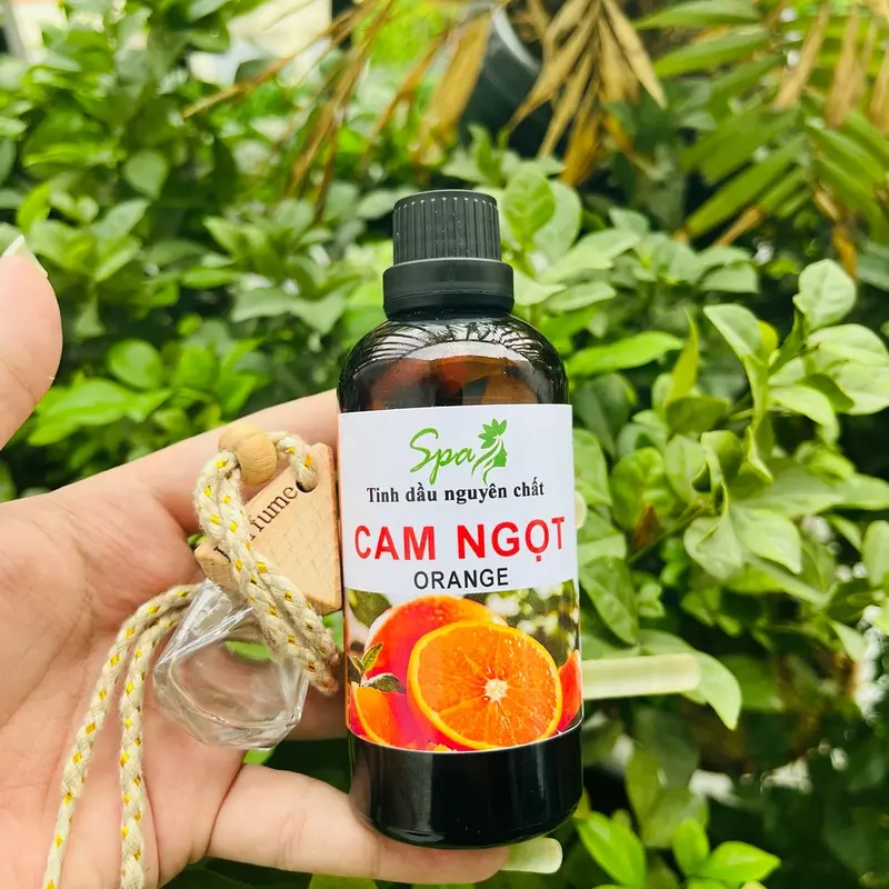 Tinh Dầu Thiên Nhiên Cam Ngọt SPA ( Tặng vỏ lọ treo xe ) 8