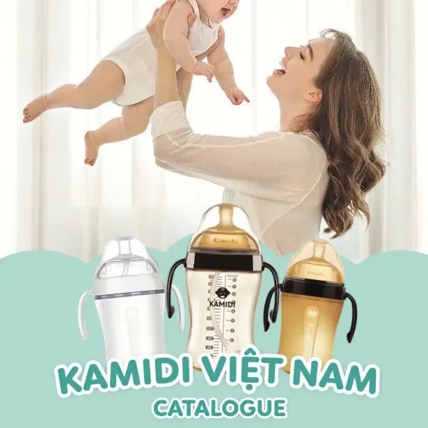 Bình sữa Kamidi chất liệu Silicon/PPSU dung tích 150ml-300ml 0