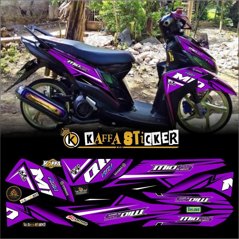Stiker Mio M3/Z Decal Striping Mio M3/Z Premium Racing Ungu List Racing ...