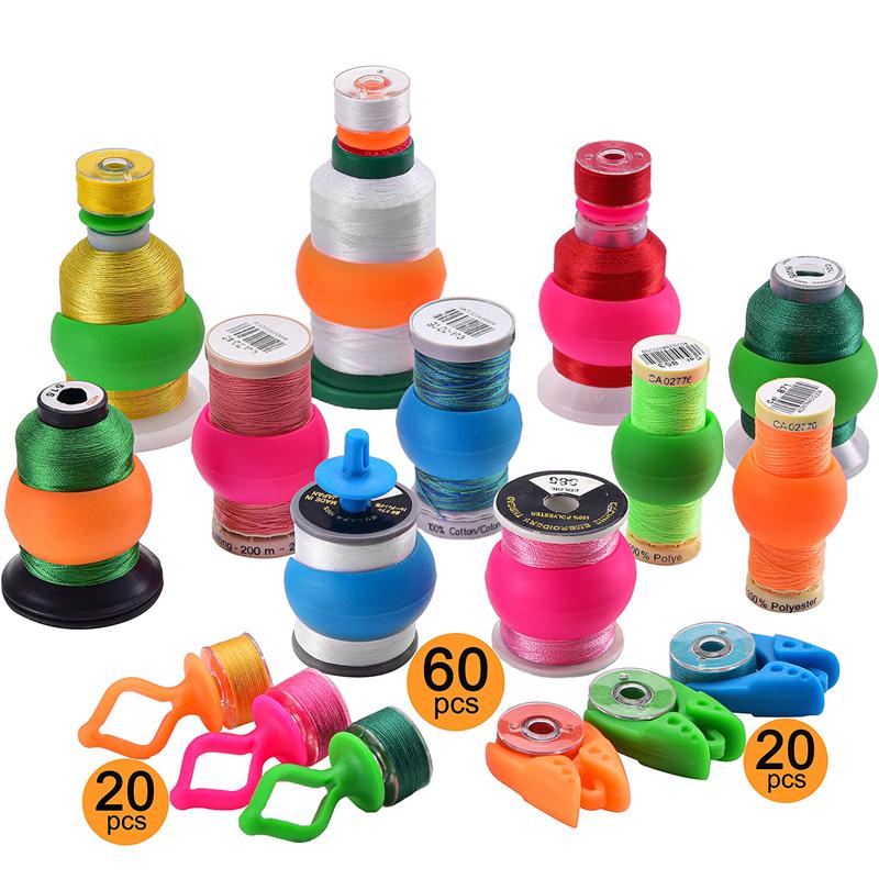 Spool Fixing Clip Silicone Lock Cylinder Clip Elastic Silk Thread ...