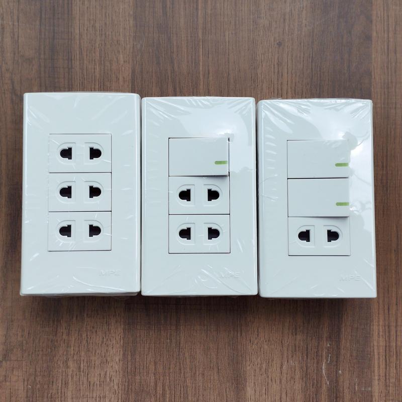 [MPE] Bộ Bảng Điện Ráp Sẳn Mặt Công Tắc Ổ Cắm Series A60 Kèm Đế Nổi Đơn Chịu Tải 3000w - Hàng Chất Lượng Cao