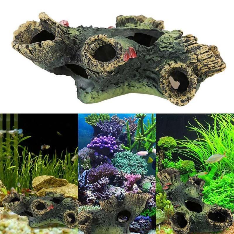 Resin Ornament Fish Rest Fish Tank Decor Aquarium Decoration Pet Supplies Rockery Mountain Landscaping Accessories Fish Tank Landscape Rockery Ornaments 5