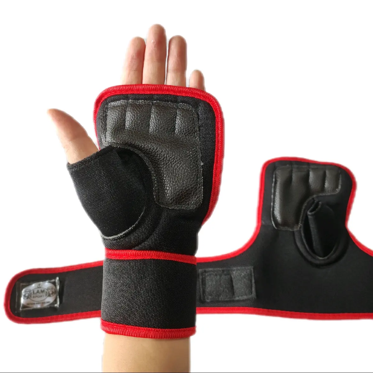 Găng Tay Tập Gym Có Dây Cuốn Cổ Tay, Găng Tay Dán,  Găng Tay Thể Thao
