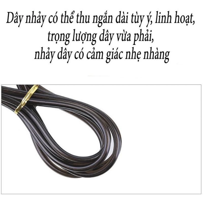 Dây Nhảy Tập Thể Dục Giảm Cân Lõi Thép Tay Cầm Bọc Xốp Êm Tay   Có Tạ Tăng Gấp Đôi Hiệu Quả Luyện Tập Giảm Cân Tại Nhà 5