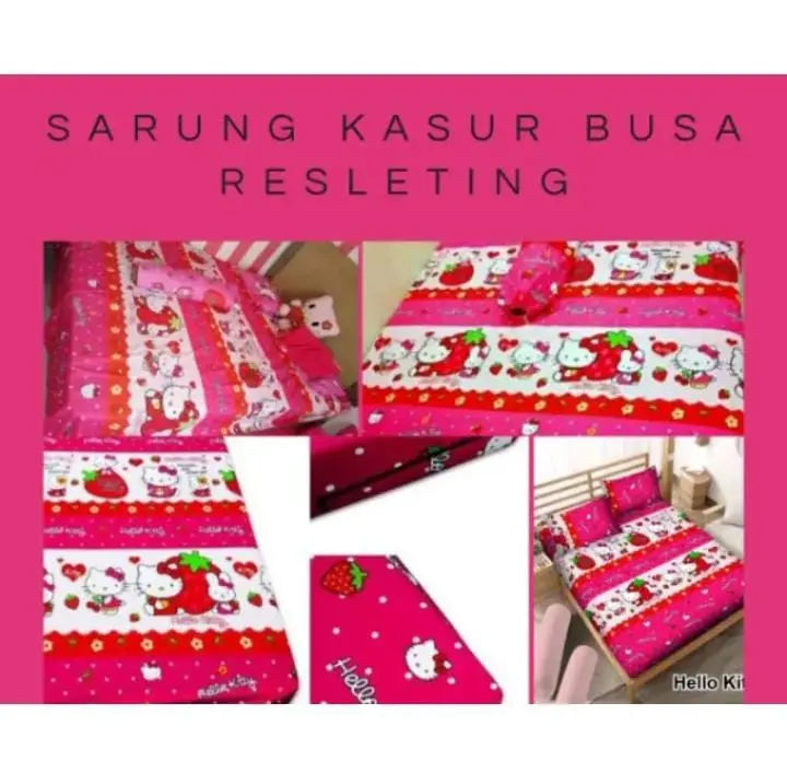 promo sarung kasur busa sprei resleting motif karakter cewe,laki,dewasa random terbaru 2024 3