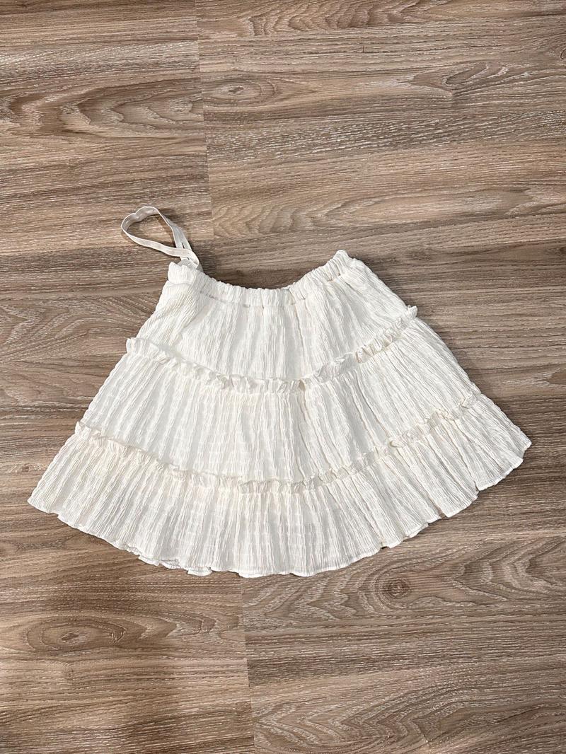 Product Introduction of Váy Bầu ,Chân Váy Bầu Xoè ,Dáng Ngắn Chất Vải Xốp Mềm Phối Bèo 2 Tầng Phong Cách Hàn Quốc Dành Cho Mẹ Bầu Voi Đầm Bầu 5
