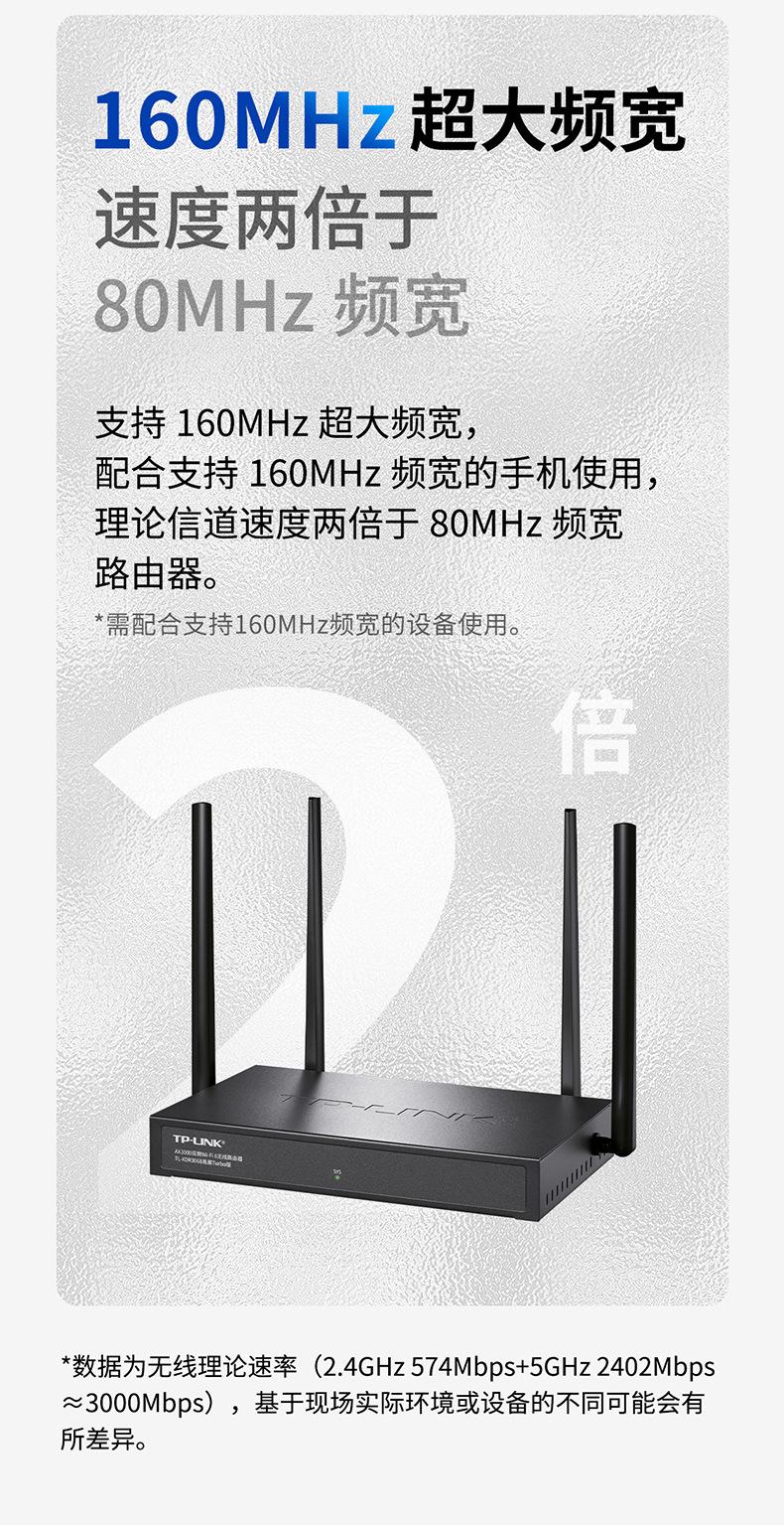 Product Introduction of TP-LINK TL-XDR3068 Turbo Edition AX3000 Dual-Band Gigabit WiFi6 Enterprise Wireless Router 3