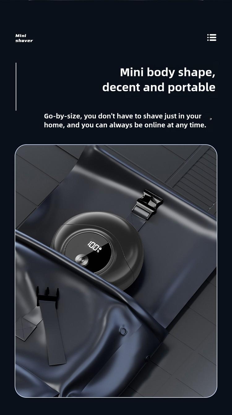 Product Introduction of Mini Electric Shaver - Portable USB Rechargeable Waterproof Razor for Men with LED Display Comfort 11