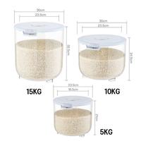 Gambar Vixplorn 5/10/15KG Wadah Beras Kotak Beras /Dispenser Beras Kotak Penyimpanan Beras Rice Box Storage Beras Tempat Penyimpanan Beras Food Grade Seal Rice Bucket Kontainer Makanan Serbaguna Anti Debu - A-15KG - 30x32.5CM dari Vixplorn official Kab. Tangerang 3 Tokopedia