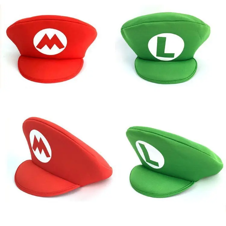 Mũ mario -  mũ có râu cosplay mario. (lễ hội, sự kiên, ...)