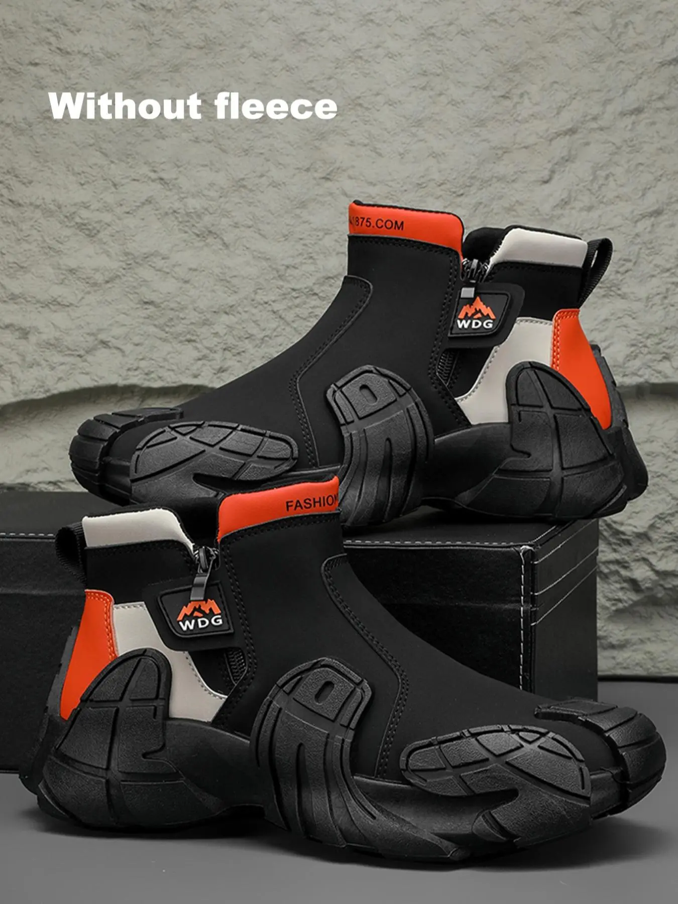 【Size Runs Small, Size up1 size】Men's Waterproof & Non-slip Hiking Boots, Sporty Comfortable Breathable Outdoor Boots, Wear-resistant Outdoor Sports Shoes for Daily Wear