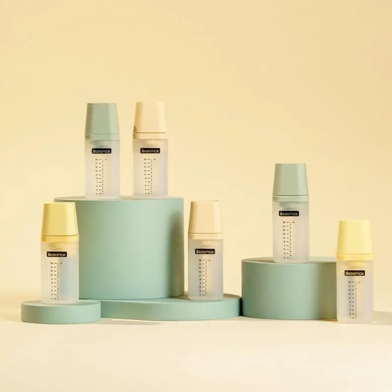Bình chia thuốc, bình chia siro, bình cho bé uống thuốc 100% silicon Bebepick Whia Hàn quốc Voi 0