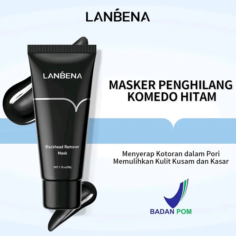 LANBENA BAMBOO CHARCOAL BLACKHEAD MASK Masker serum pencerah 0