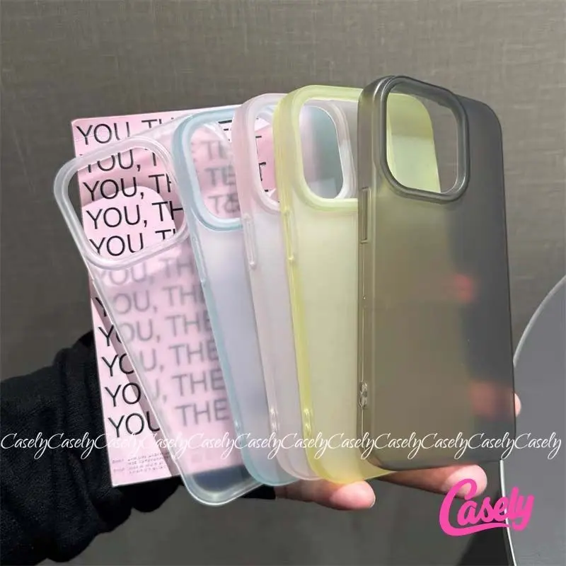 Ốp Lưng Cho IPhone 16 14 13 17 12 15 11 Pro Max 16 15 14 6 6s 7 8 Plus X XS Max XR 17Air SE 2020 Màu Thạch Mùa Hè Ốp Lưng Nhám