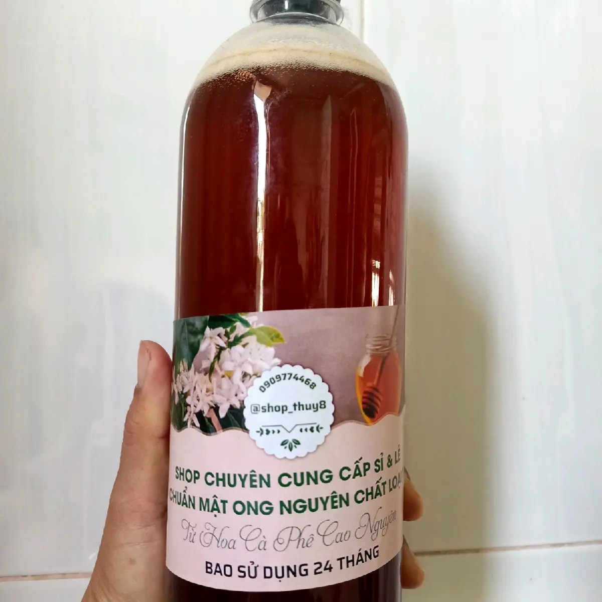 1 Lít Mật Ong Từ Hoa Cafe Nguyên Chất