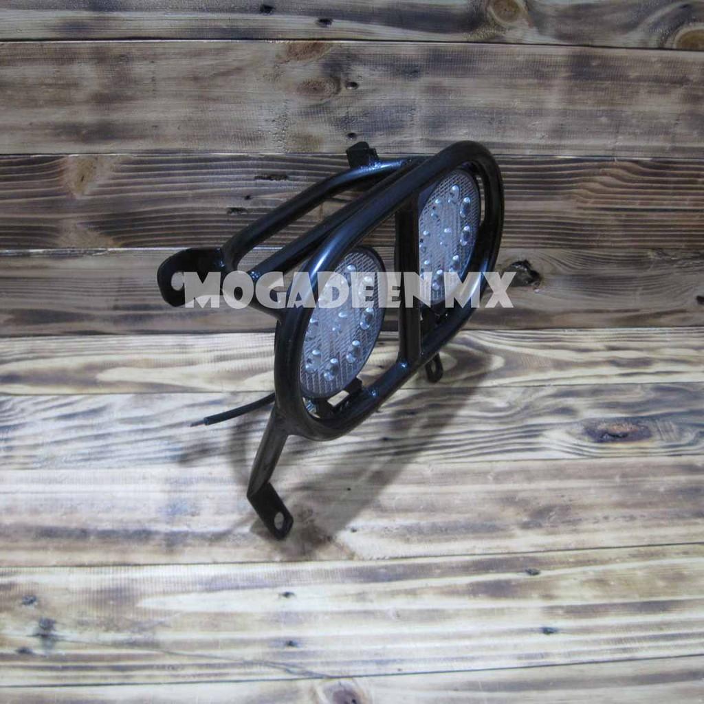 Headlamp Lampu Depan KLX TS 125  Universal DLL LED Bulat *Braket+LED,TS 125