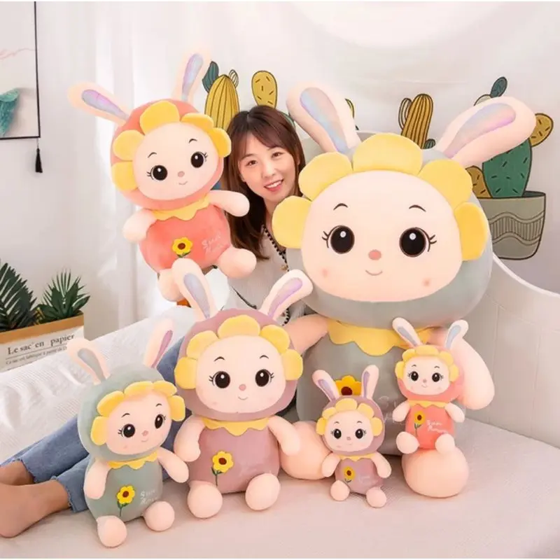 Boneka Rabbit Kelinci Bunga Matahari Ukuran 30cm Bahan Plush Boneka Rabbit Sun Flower Size 30cm Dolls Toys 2