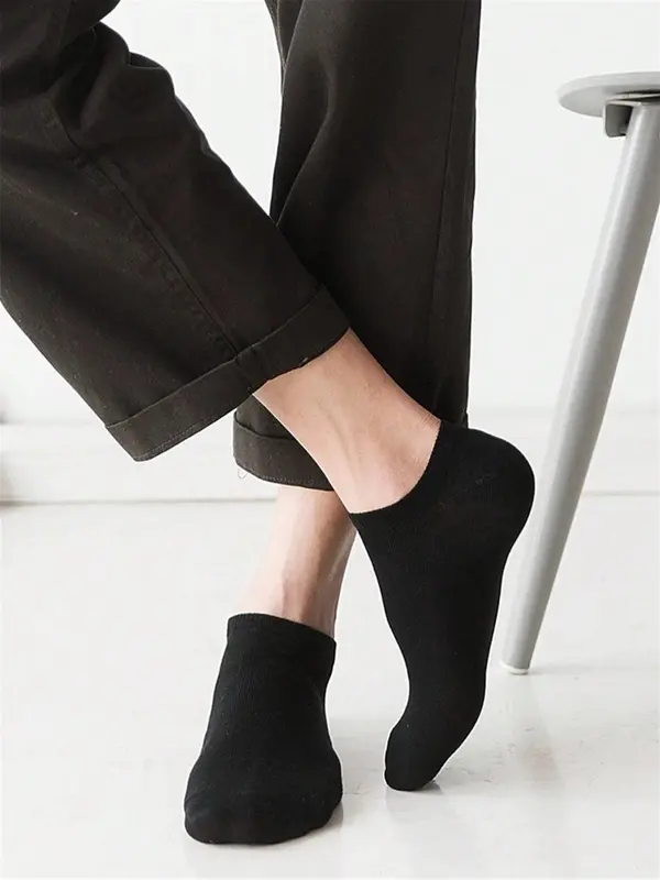 Women's 50 Pairs Solid Ankle Socks, Casual Comfortable Breathable Socks for Daily Wear, Multipack Low Cut Socks for Women & Girls 4