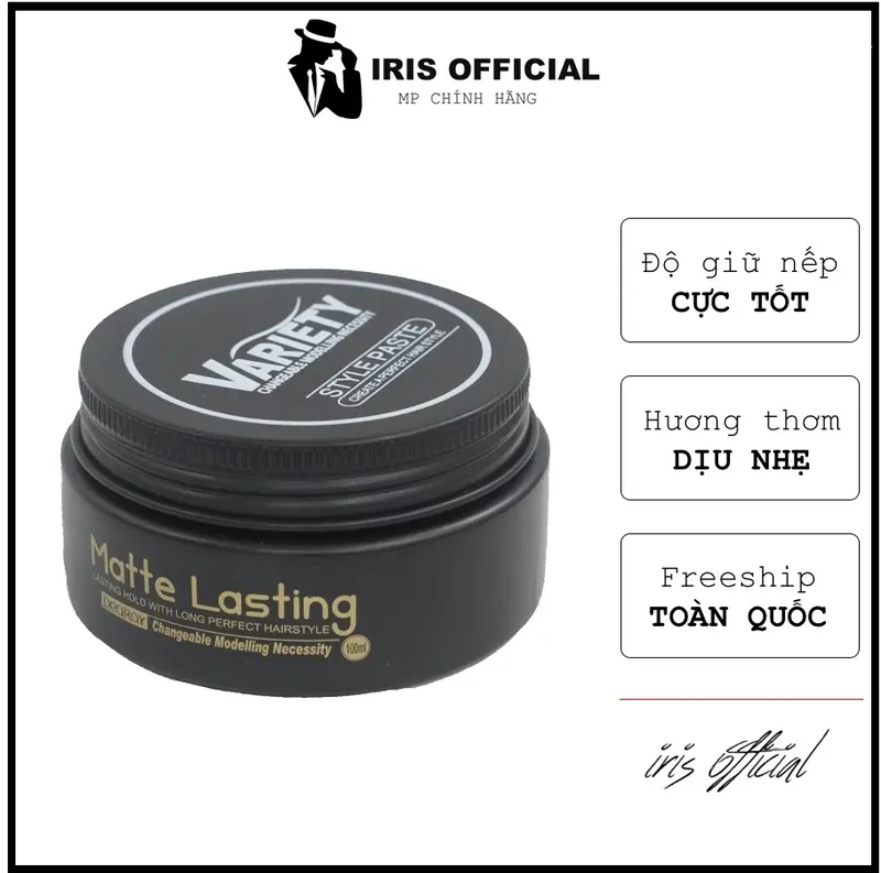 Sáp vuốt tóc nam Variety chính hãng, wax vuốt tóc, keo kéo vuốt tóc gel nam nữ  Chăm Sóc Tóc Pomade Chăm Sóc Tóc Dưỡng Tóc Serum 0