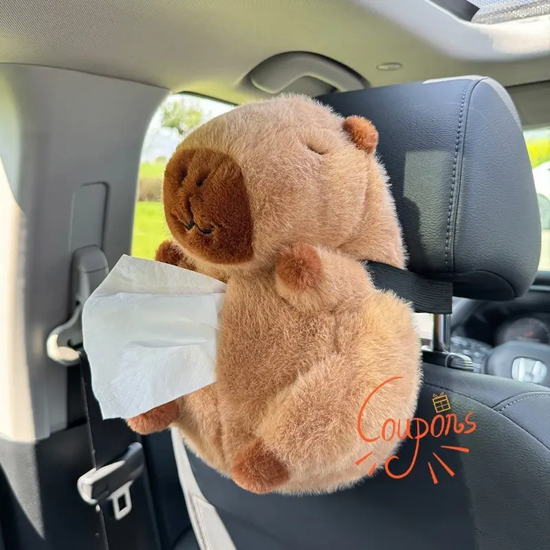 Gấu bông capybara kềm thùng rác mini YIMAIDA 5