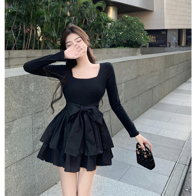7801 đầm đen công chúa bigsize sang chảnh  trễ vai  đi tiệc hela ren body ngắn đầm cúp ngực hack dáng xinh nhẹ nhàng 5