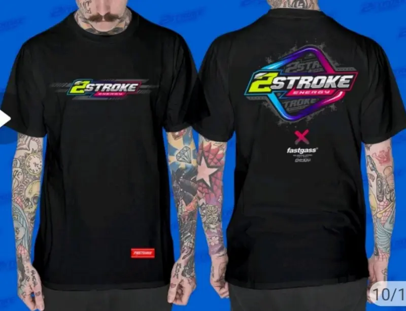 2STROKE - KAOS RACING JUMBO 2 STROKE KAOS JUMBO 3XL 4XL 5XL 6XL TERLARIS 2024 Baju Katun Pendek Oblong Nyaman Retro Casual 4