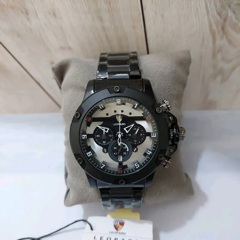 CHRONO AKTIF LEOPARD 8804 JAM TANGAN PRIA TAHAN AIR BERGARANSI Watches Biru tangansultan 1