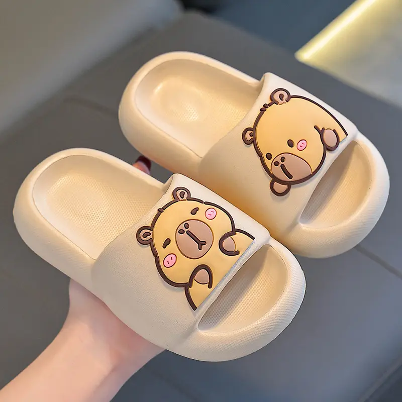 Kapibala children's sandals for summer, February 2025 new fashion style, indoor bathing, anti-slip, shit-step parent-child middle-aged children's slippers