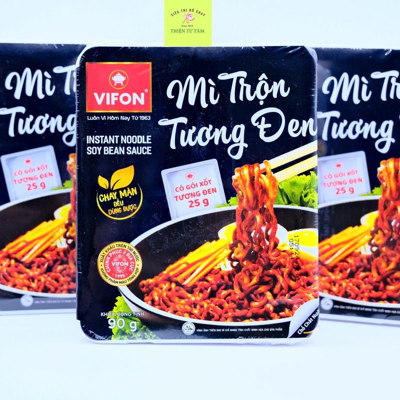 Mì Tương Đen Chay Vifon Sốt Tương Đen Chuẩn Hàn Hộp Tiện Lợi Dễ Sử Dụng