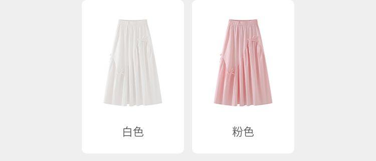 Product Introduction of Váy Dài, Phong Cách Ngọt Ngào, Eo Co Giãn, Buộc Dây Thiết Kế Nơ, Cạp Cao, Bó Sát, Thanh Lịch, Váy Hoang Dã, Thích Hợp Cho Mùa Thu Và Mùa Đông, Năm Phát Hành 2024 5