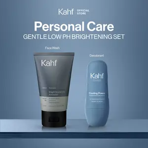 [KAHF BUNDLE 2IN1 PAKET PERAWATAN DAILY USE ESSENTIALS : WAJAH BEBAS KUSAM & BADAN BEBAS KERINGAT SEHARIAN] Paket Personal Care (Face Wash + Deodorant) - Suitable for Daily Use