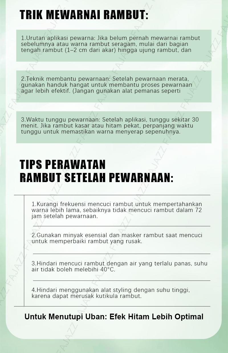 Product Introduction of 【Fajazz】（20 pcs）Pewarna rambut gelembung Fajazz adalah merek asli resmi tanaman murni, pewarna gelembung alami dan tidak menyebabkan iritasi untuk pria dan wanita, Anda dapat mewarnai rambut Anda di rumah 18