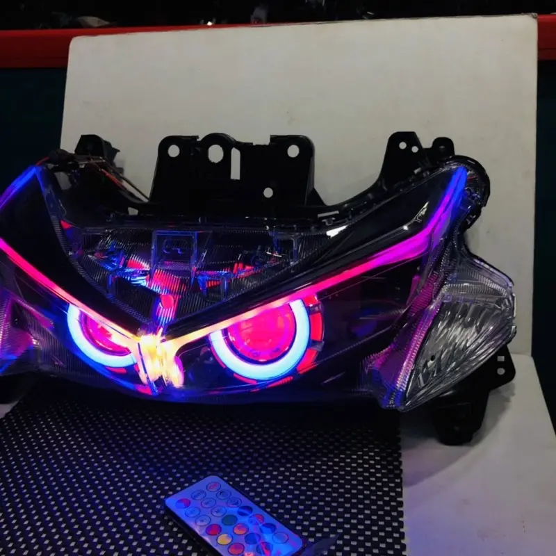 LAMPU PROJIE+ALIS RGB RUNNING AEROX OLD LAMA SEPAKET REFLEKTOR 3