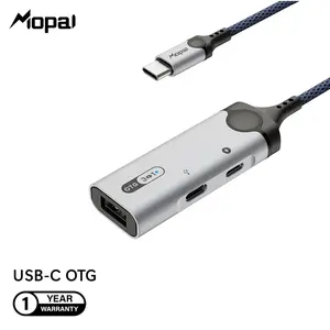 MOPAI - KT511 OTG Splitter TYPE C to TYPE C + TYPE C & USB 3.0 (DAC CHIP CX31993 32bit/384kHz)