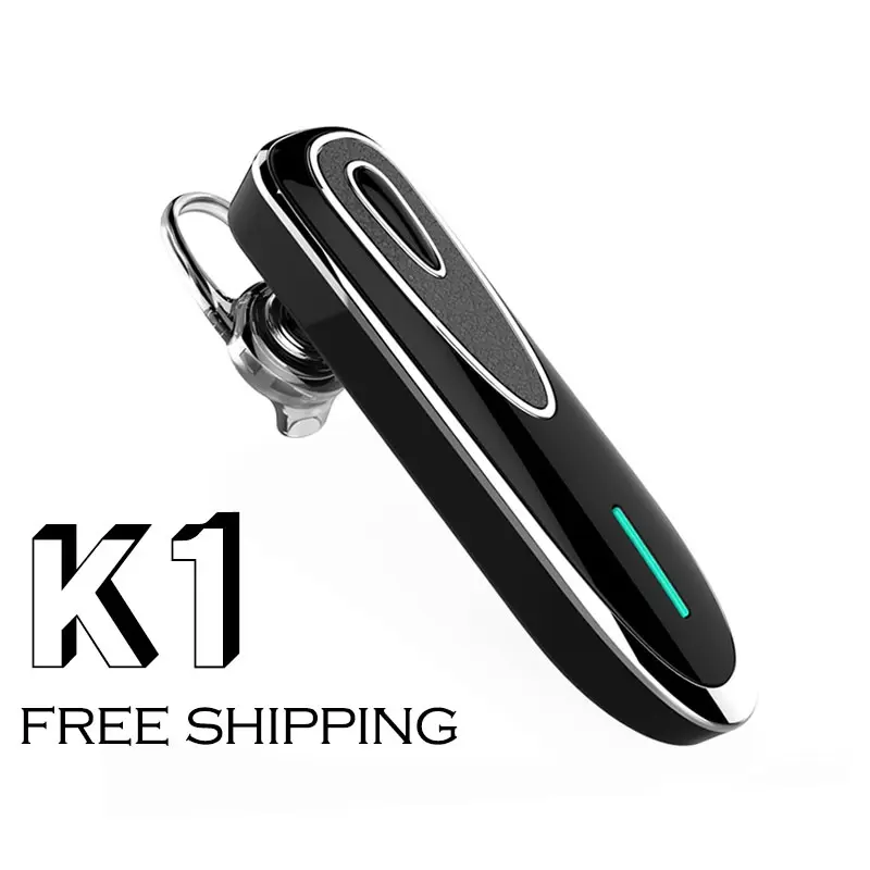 ORIGINAL K1 Wireless Bluetooth Best Seller Taiwan Headset earphone Bluetooth Warna Hitam Waktu Siaga Panjang Headset Bluetooth Ready Stok 2