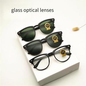 Cermin Mata Hitam Kanta Kaca, Tersedia dalam Pelbagai Warna, Termasuk Kanta Putih Biasa, Kanta Kodok Hitam Warna Teh, Sesuai untuk Lelaki Eyewear Sunglasses spec  hitam