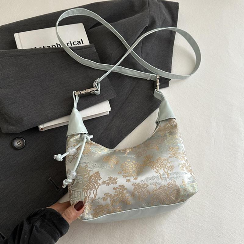 Túi Xách Đeo Hông Nữ, Phong Cách Cổ Điển Cổ Điển, Túi Đeo Vai Nữ Trung Quốc Thiết Kế Jacquard, Túi Đeo Chéo, Túi Đeo Vai Bên Trong Nữ, Túi Xách Cao Cấp Sang Trọng, Phong Cách Trung Quốc Thanh Lịch 5