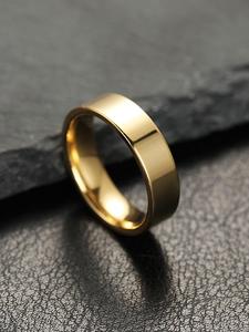 Anillos de pareja unisex de acero de titanio, diseño de bola interior de 6mm, estilo urbano, perfectos para uso diario y fiestas, regalo ideal para amigos y familia