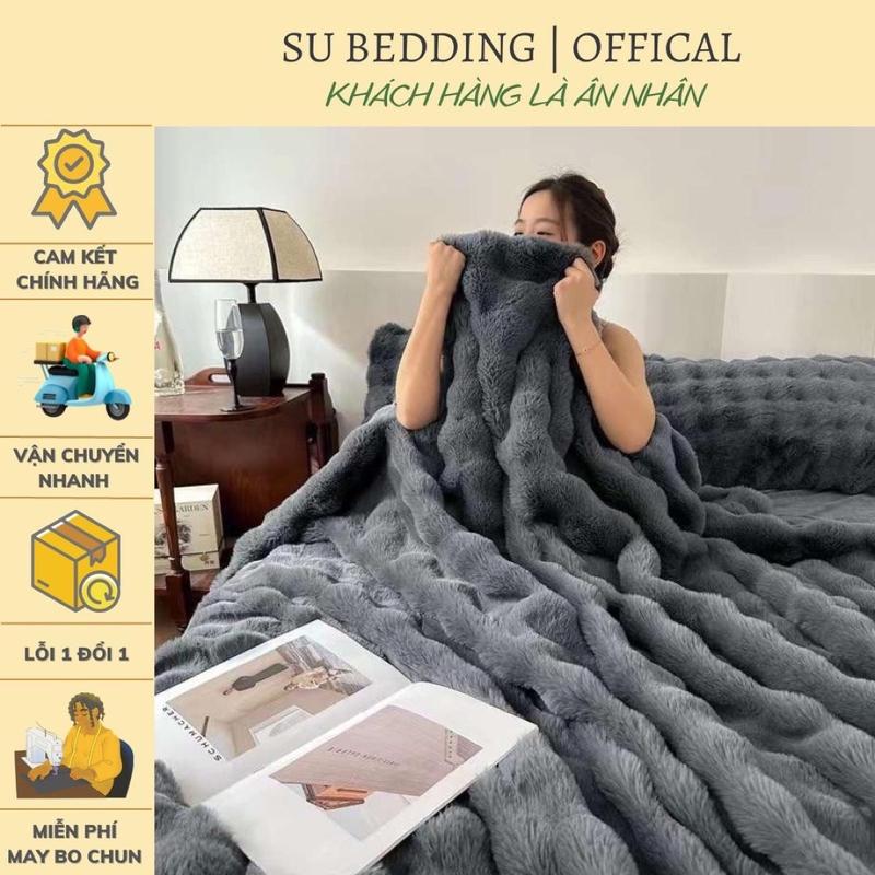  Bộ Chăn Ga Gối Nỉ Nhung Lông Chồn Hồ Ly Thu Đông Mềm Mịn Mướt Loại 1   Vỏ Chăn   