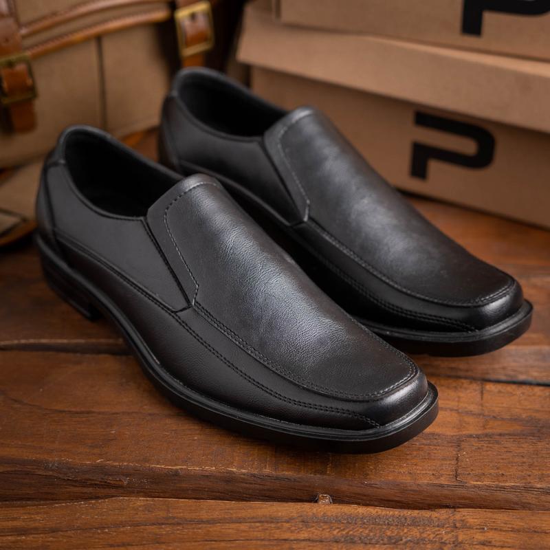 PAULMAY - Sepatu Formal Casual Pria Wina 71 Pantofel  Shoes Kerja Hitam Fantofel 0