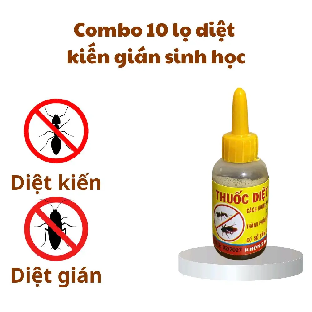 10 chai chất lỏng diệt trừ Kiến và Gián sinh học , thân thiện với môi trường, an toàn cho người và vật nuôi