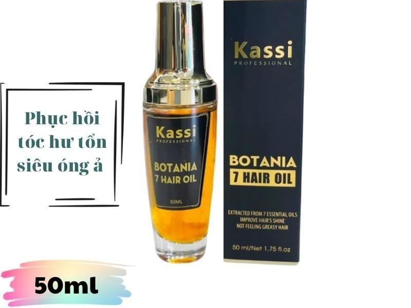 Tinh dầu dưỡng tóc Kassi Botania 50ml phục hồi sợi tóc hư tổn giúp tóc bóng mượt chắc khoẻ