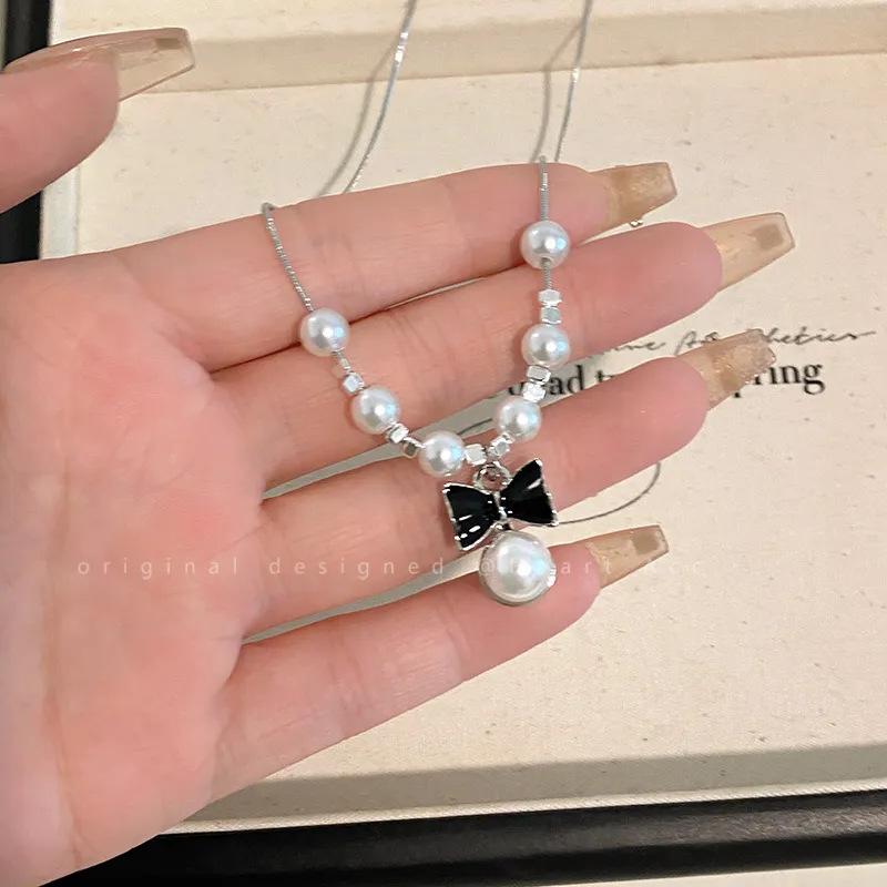  Vòng Cổ Ngọc Trai Mặt Dây Chuyền Nơ Kiểu Pháp Dành Cho Phụ Nữ Thiết Kế "Tình Yêu Chân Thực Hoàn Hảo" Cao Cấp Và Giá Cả Phải Chăng Dây Chuyền Xương Đòn Sang Trọng Hàng Mới Về Năm 2025 