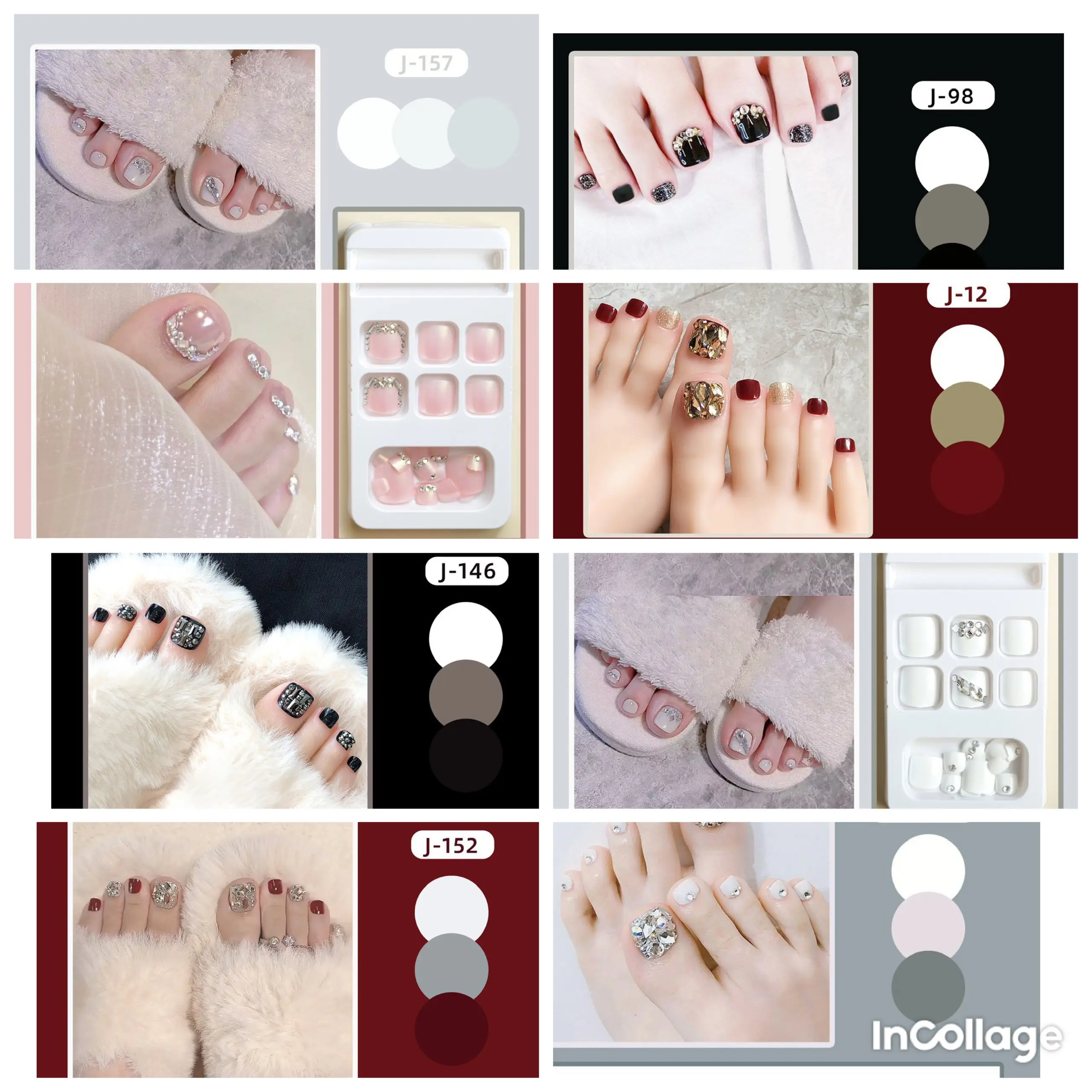 BỘ SƯU TẬP MÓ.NG CHÂN 24 MÓ.NG KÈM PK NỮ