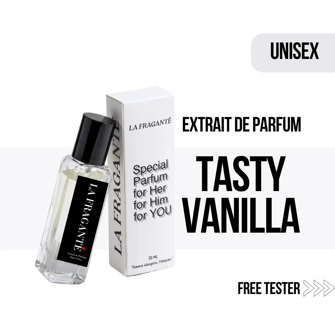 Tasty Vanilla Parfum Pria dan Wanita Tahan Lama 12jam Vanila Perfume Wanginya Wangi