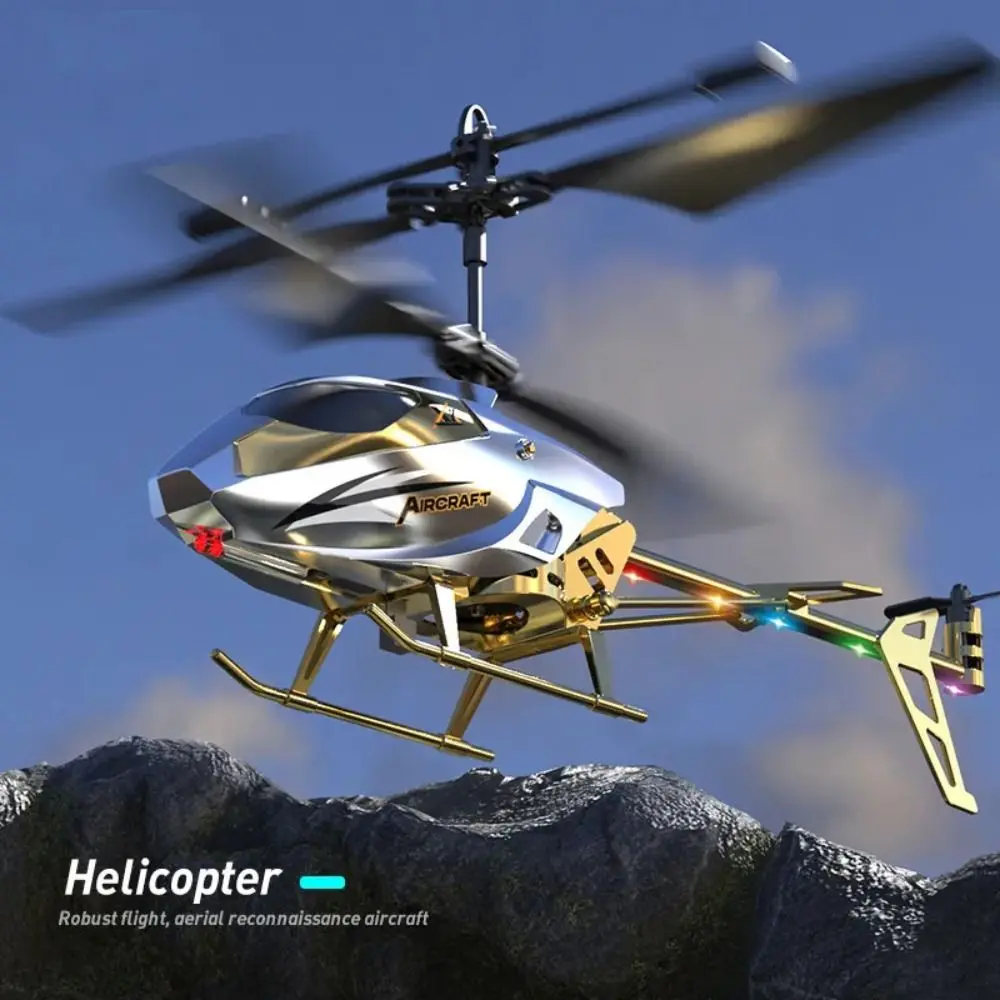 Hobbies Metal Alloy RC Helicopters 3.5CH 2.5CH USB Charging Flying Helicopter Toy Rechargeable Red/ Blue/ / Remote Control Plane Children's Day Gifts