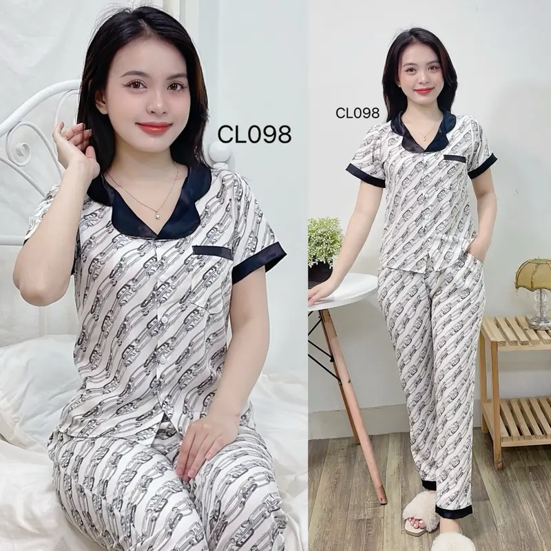 ĐỒ BỘ PZM QUẦN DÀI  Áo TAY NGẮN SANG, XINH Nữ Women Áo 5