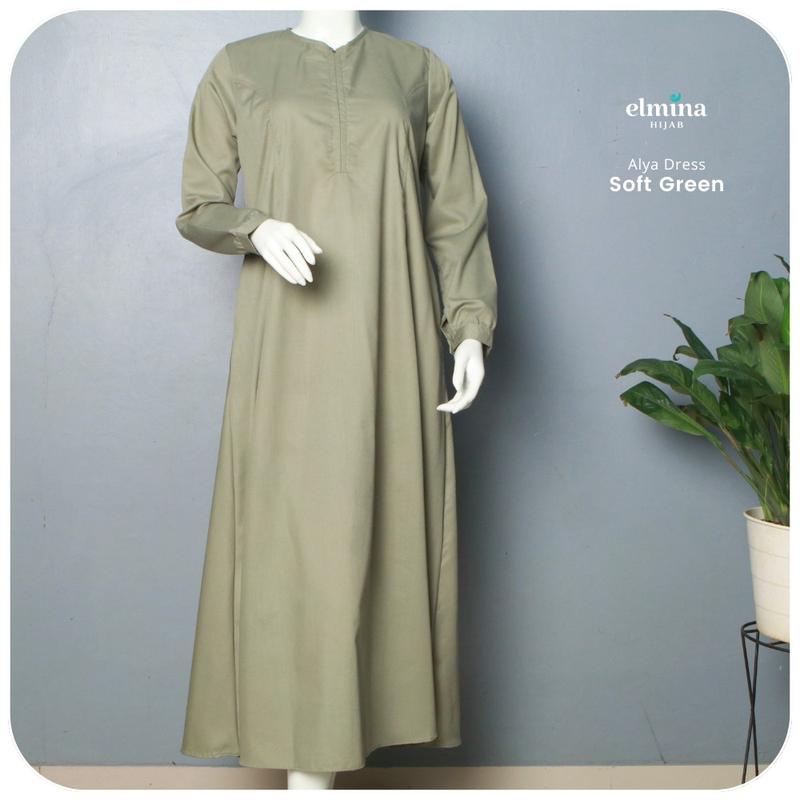 Product Introduction of Gamis polos Gamis toyobo Gamis busui Alya Series by elmina Muslim 4